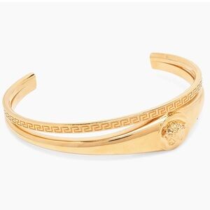 Versace Gold Medusa double cuff bracelet NWT